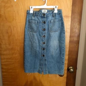 Marine Layer Brooke midi skirt